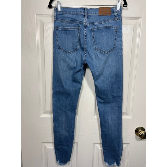 Madewell 9" Mid-Rise Skinny Jeans Frankie Wash: Torn-Knee Edition 27 Capsule - Picture 5 of 11